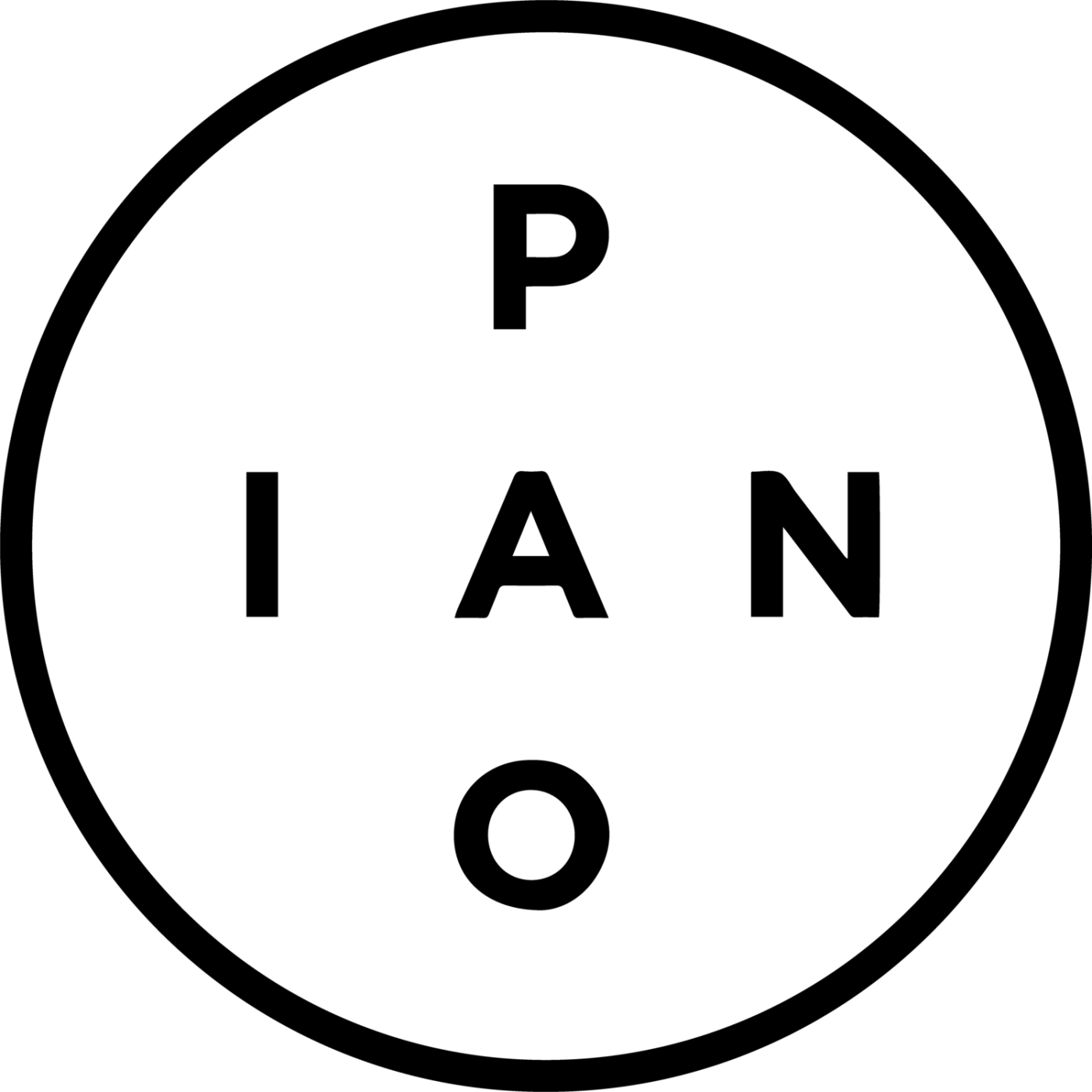 PIANO Logotipo Negro